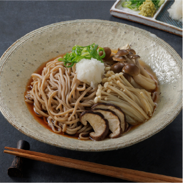 きのこおろしのだしかけ蕎麦