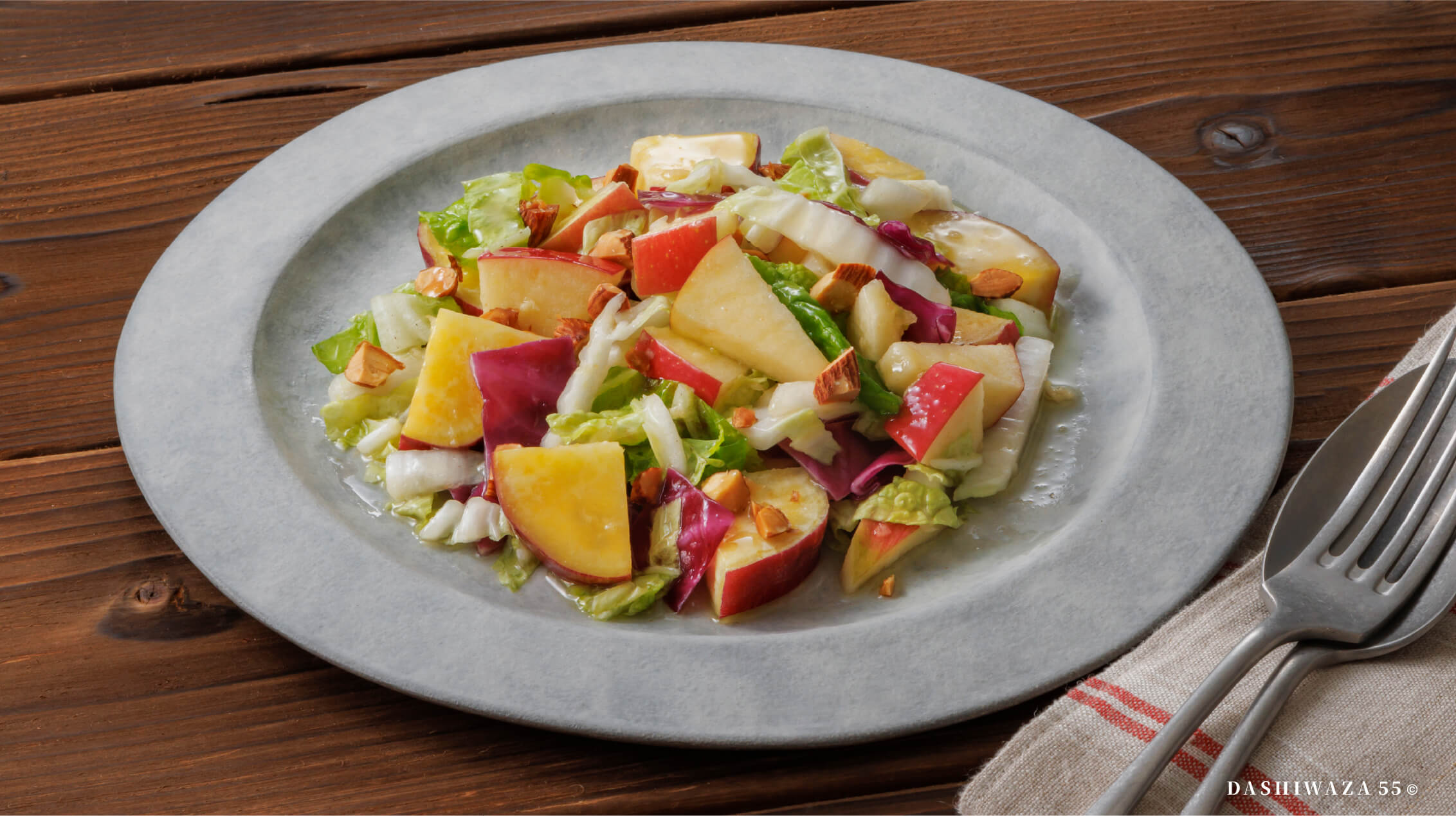 りんごと白菜のだしドレサラダ
