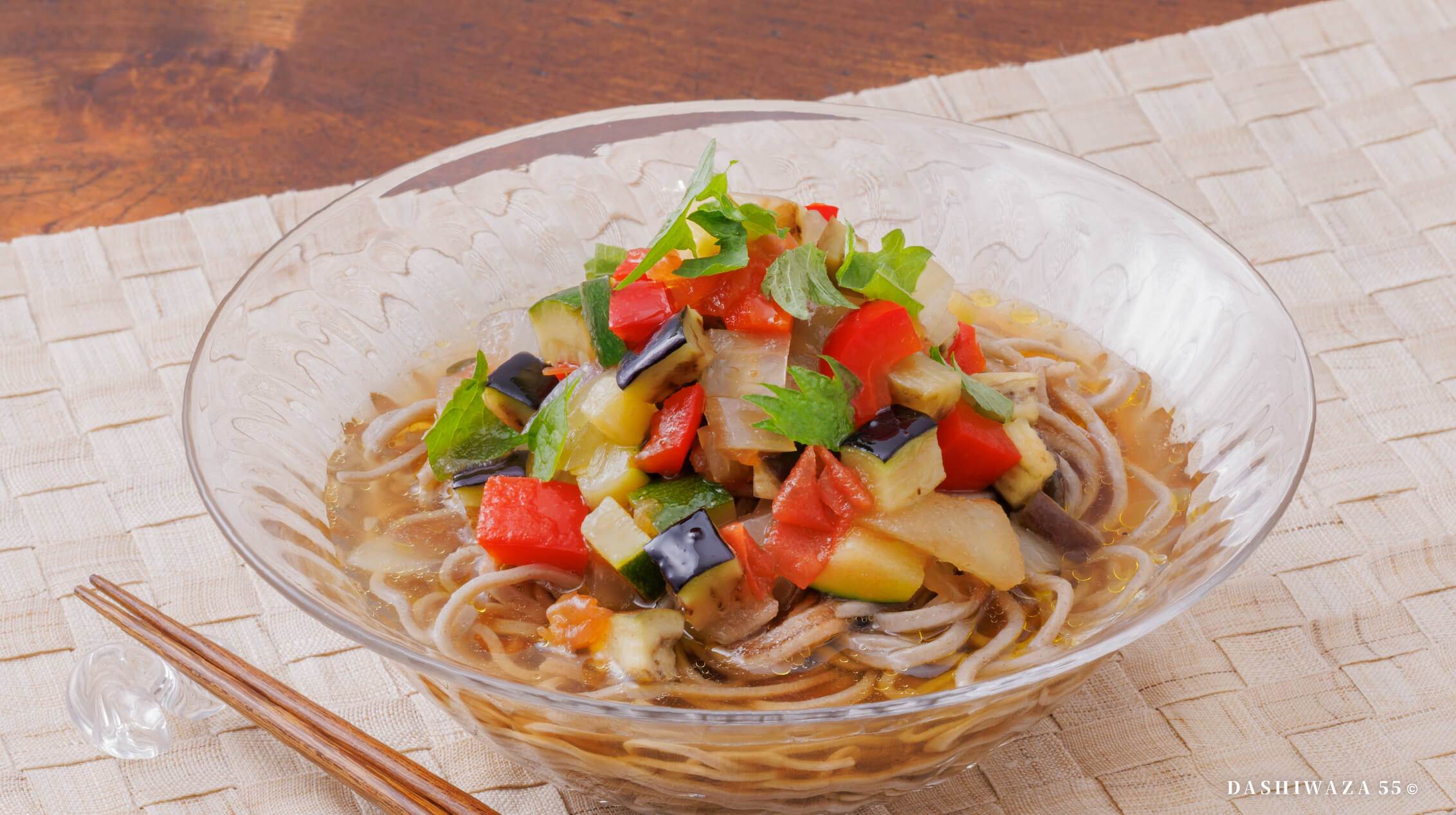 レンジでラタトゥイユそば