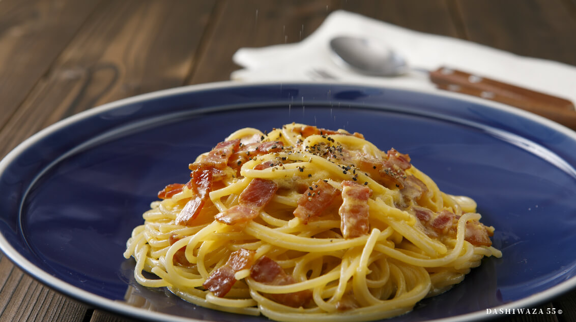 だしパラカルボナーラ