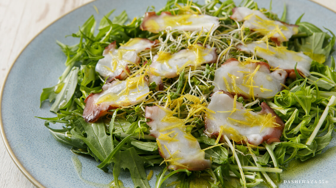 だしパラ和風カルパッチョ
