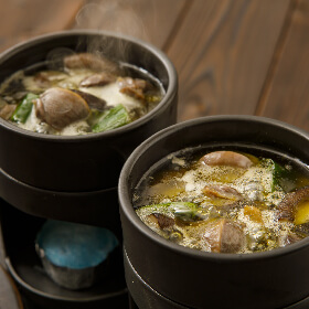 砂肝のだしパラアヒージョ