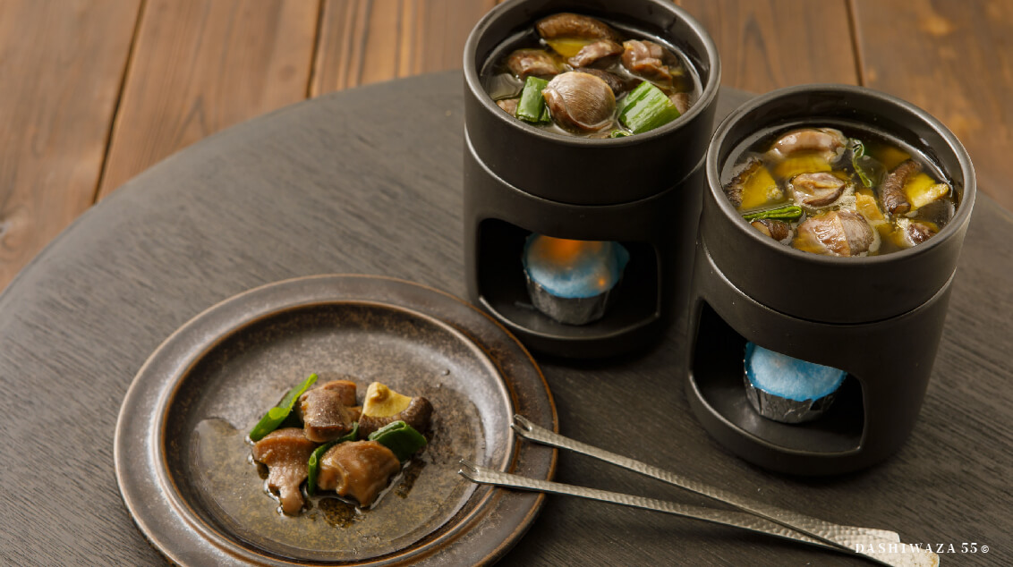 砂肝のだしパラアヒージョ