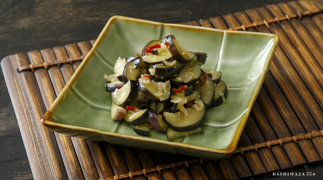 なすの中華風だしもみ