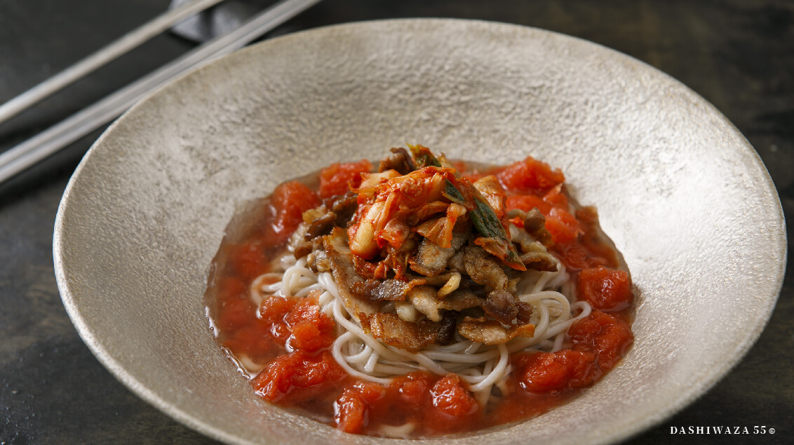 だしトマトシャーベットの韓国風冷麺