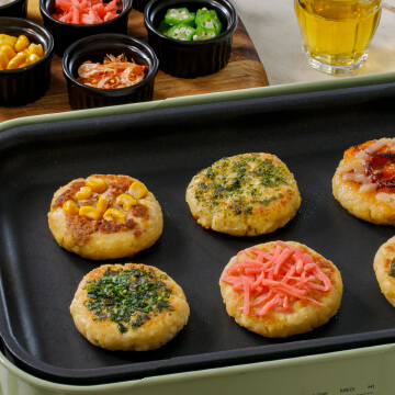 だしシャカ豆腐のふわふわお焼き