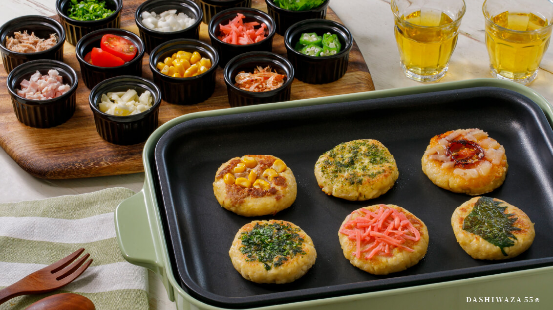 だしシャカ豆腐のふわふわお焼き