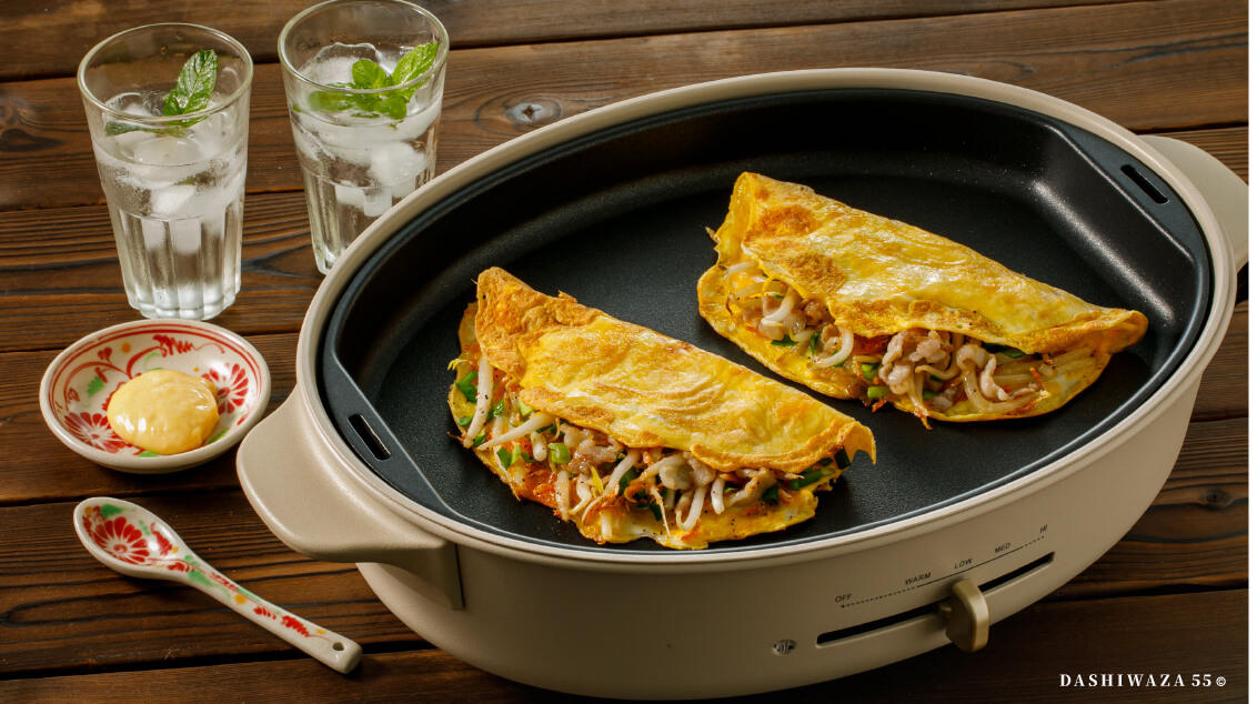 だしマヨ簡単バインセオ（ベトナム風お好み焼き）