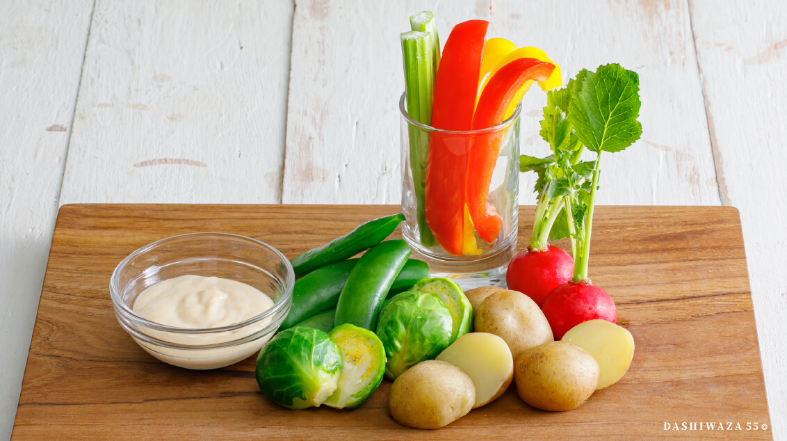 彩り野菜のだしマヨディップ
