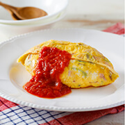 ふんわりだしもみオムレツ