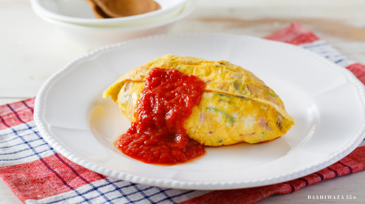 ふんわりだしもみオムレツ