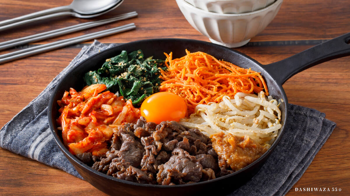 スキレットでだしもみピビンバ