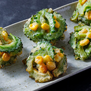 だしパラ ゴーヤーのかき揚げ