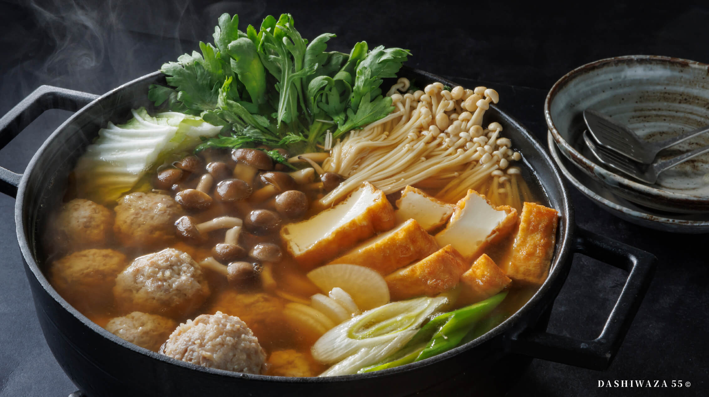 だしもみ鶏団子鍋