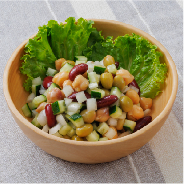 だしまぜミックスビーンズのサラダ