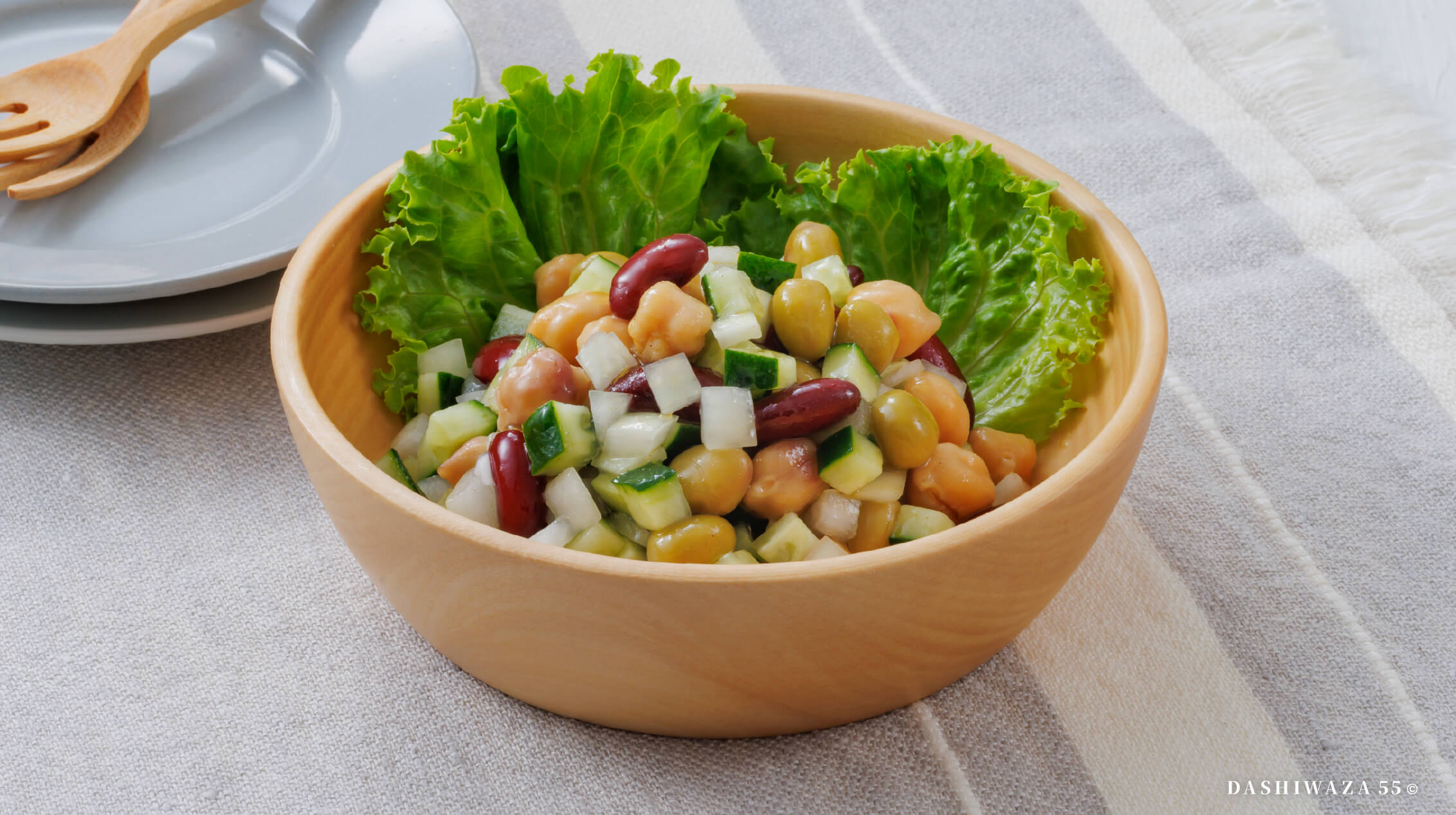 だしまぜミックスビーンズのサラダ